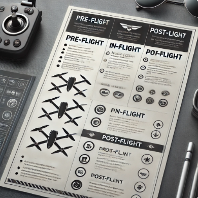 드론 비행 체크리스트