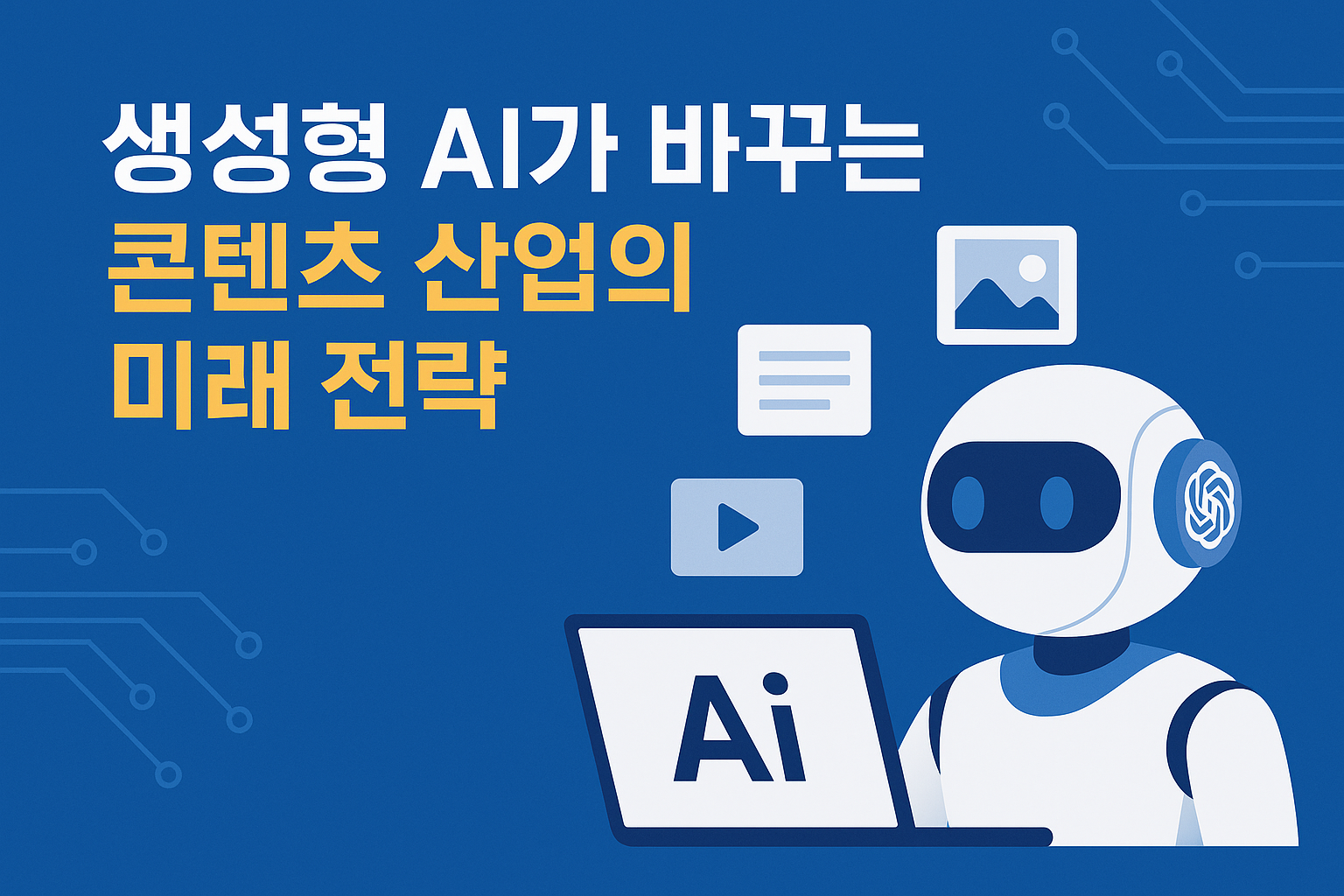 생성형 AI가 바꾸는 콘텐츠 산업의 미래 전략