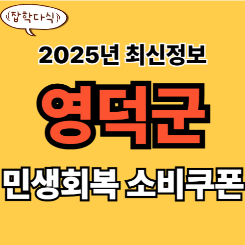 영덕군 민생회복 소비쿠폰 신청 완벽 가이드