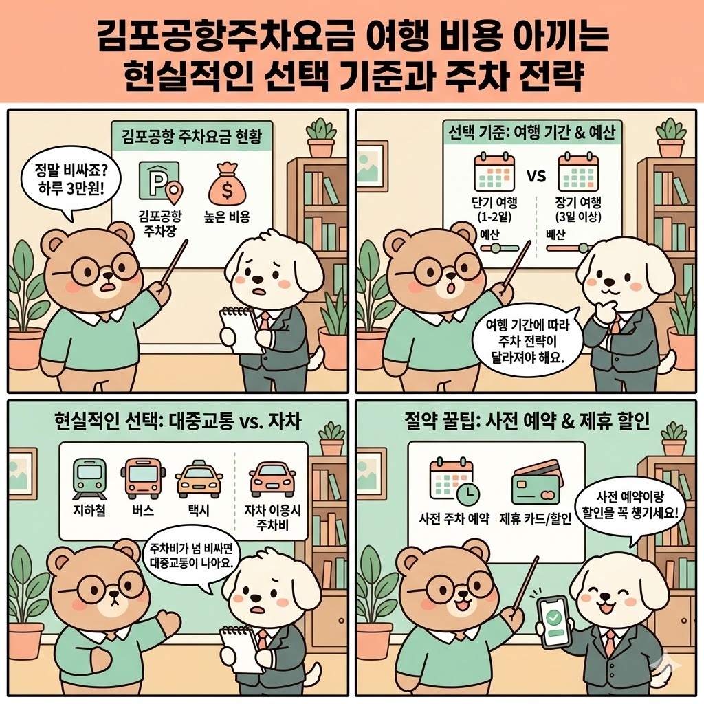 김포공항주차요금 여행 비용 아끼는 현실적인 선택 기준과 주차 전략