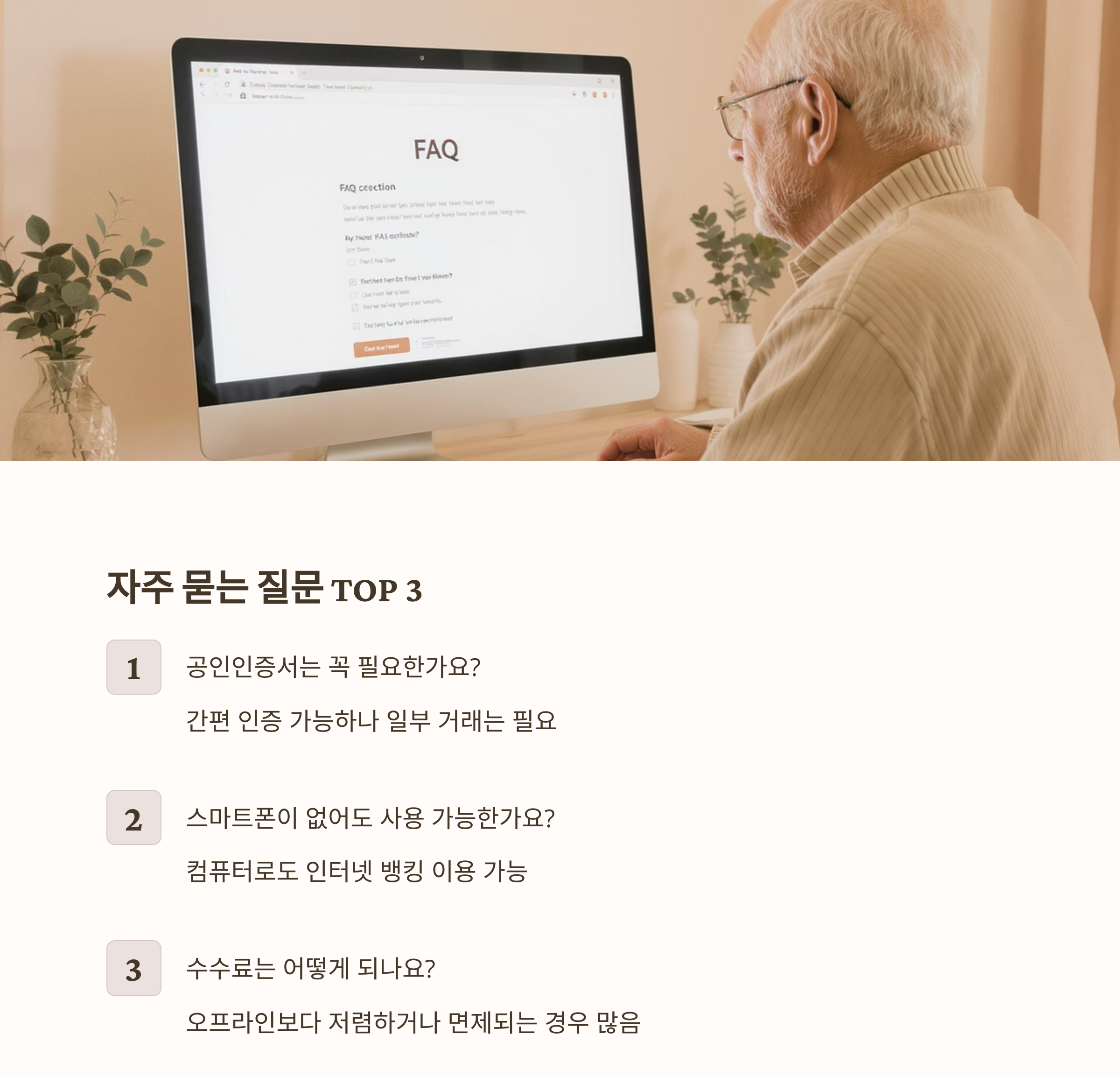 시니어를 위한 인터넷 뱅킹, 어렵지 않게 시작하는 법