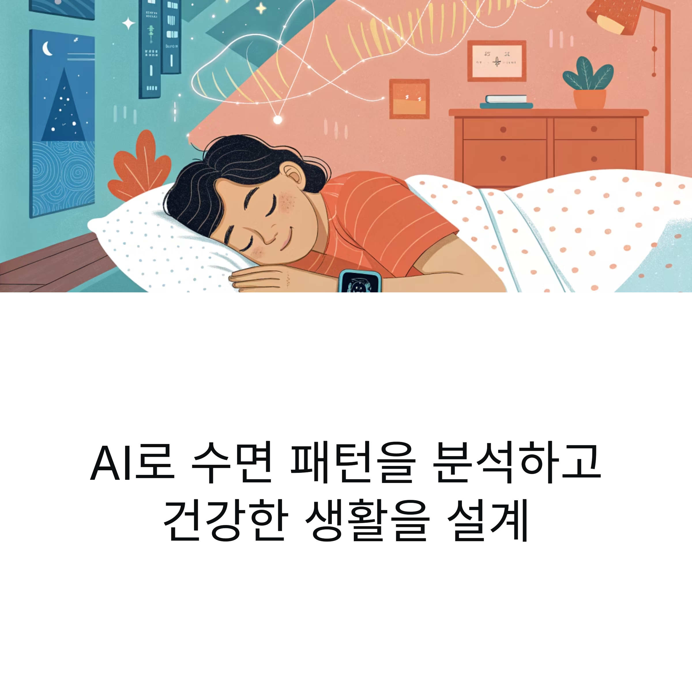 AI로 수면 데이터를 분석해 수면의 질을 높이고 건강을 개선하는 방법을 소개
