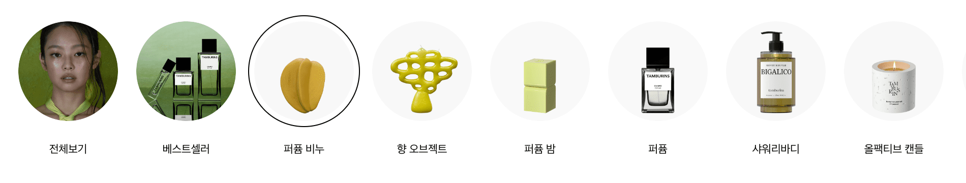 팀버랜즈 브랜드의 제품군