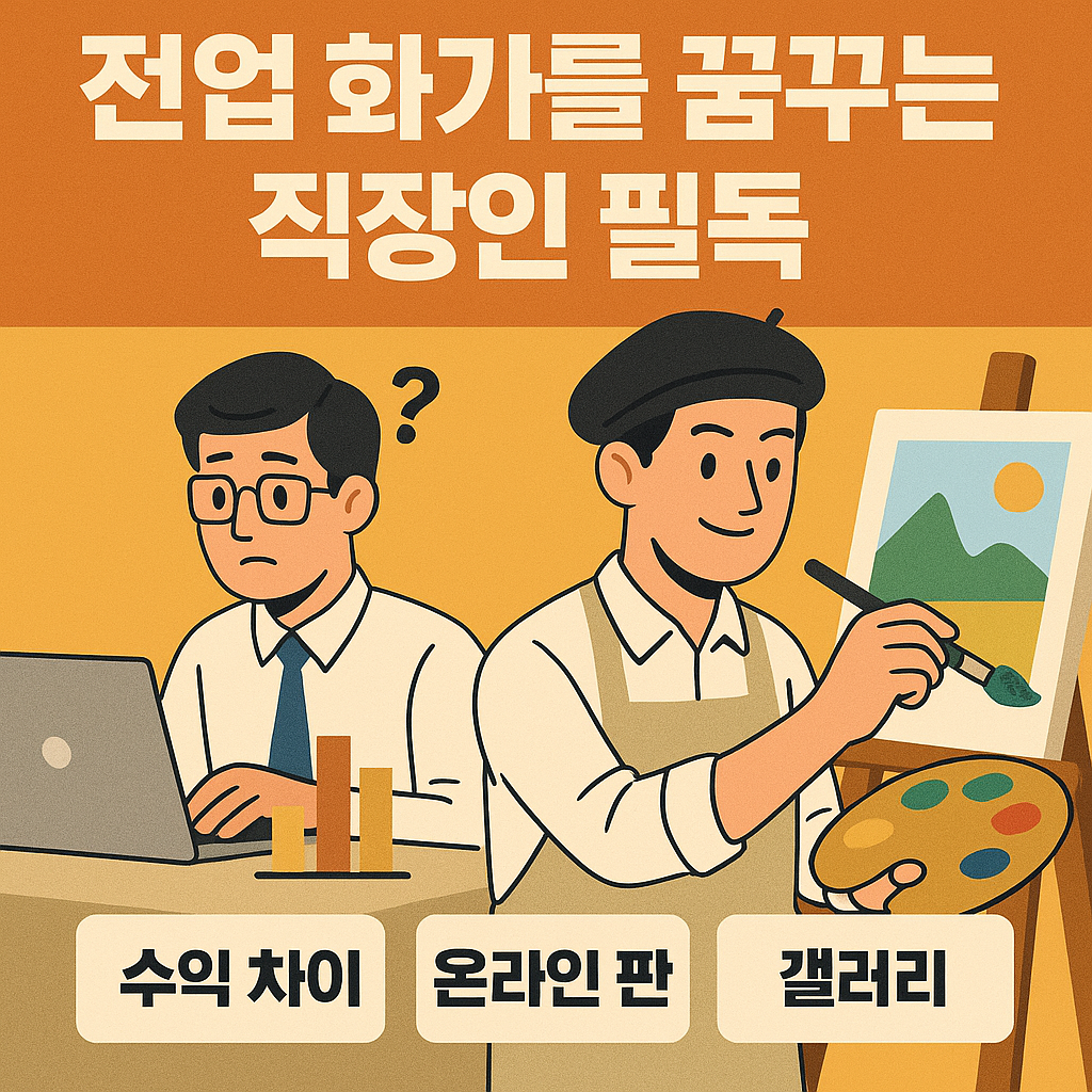 직장인에서 화가로: 새로운 삶의 시작(이미지)