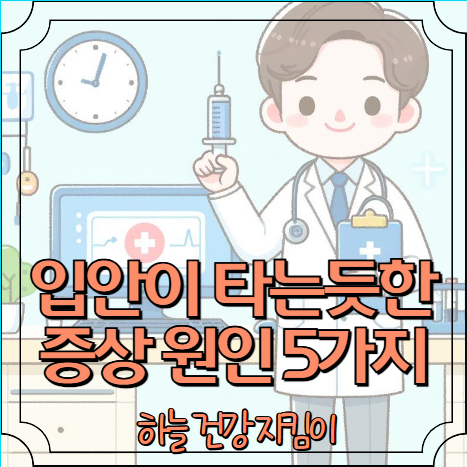 입안이 타는듯한증상 원인 5가지