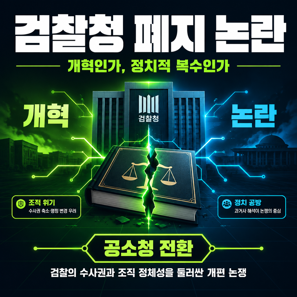 검찰청 폐지 논란