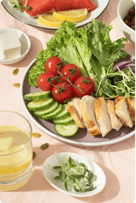 건강에 좋은 채소류와 과일들