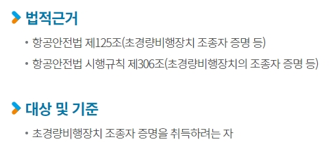 항공안전법 관련 법적 근거 안내