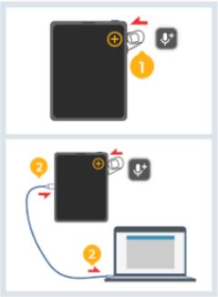 Y700 볼륨 업 버튼과 함께 PC 연결