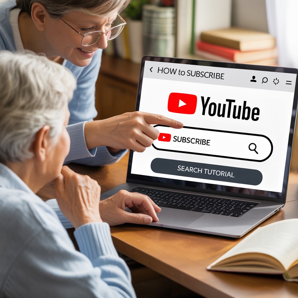 60대 유튜브 영상 검색 및 구독 방법(처음 사용하는 분도 쉽게 따라하기)