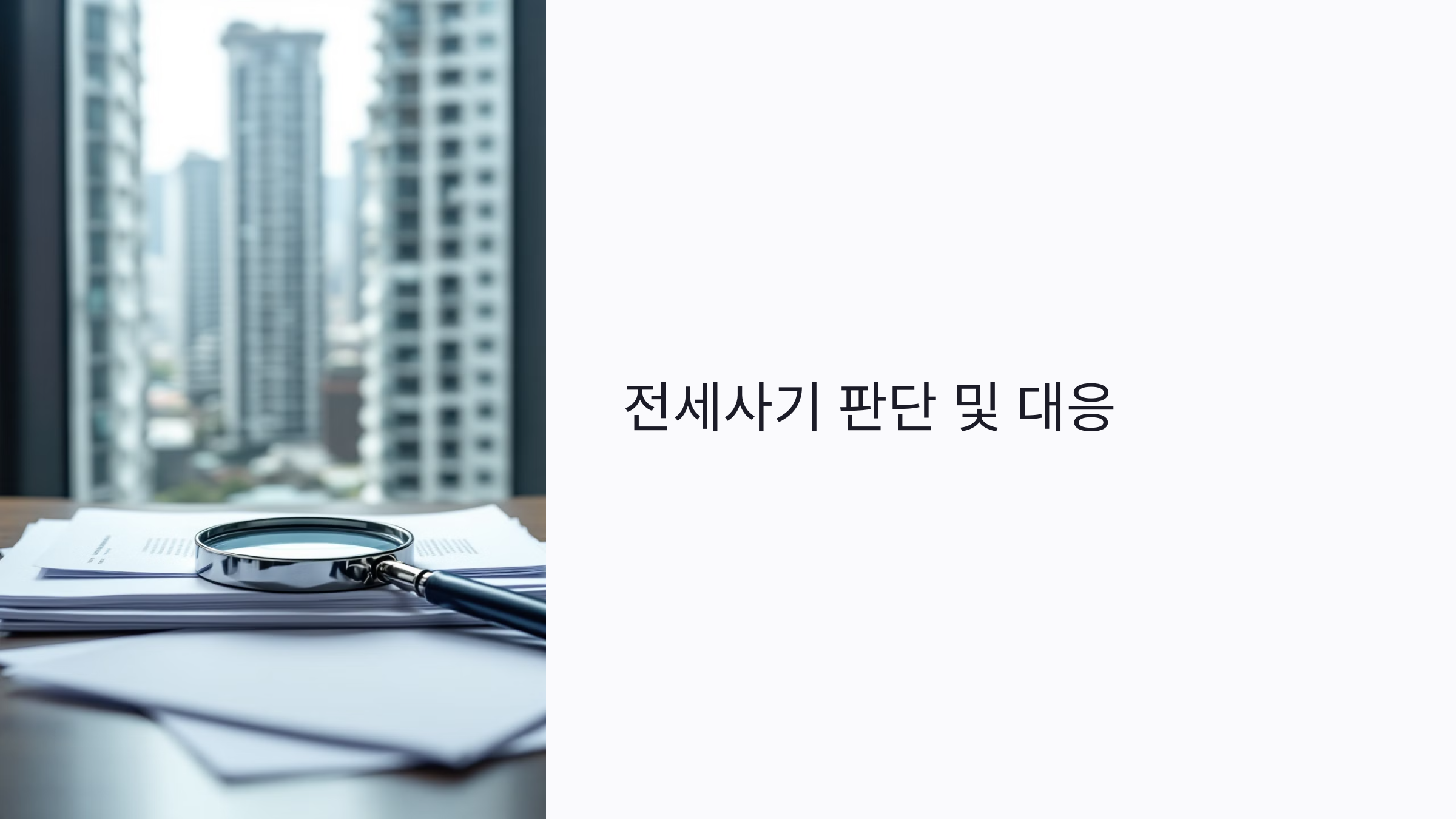 전세사기인지 확인하는 6가지 법적 조건: 고소 가능성까지 총정리