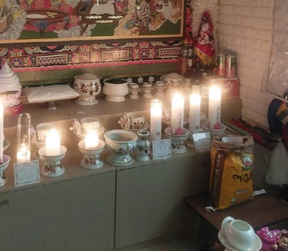 천궁불사 촛불들