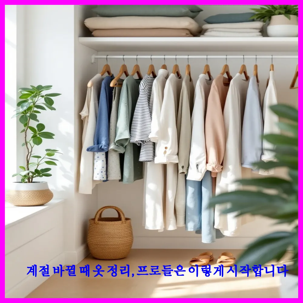 계절 바뀔 때 옷 정리, 프로들은 이렇게 시작합니다