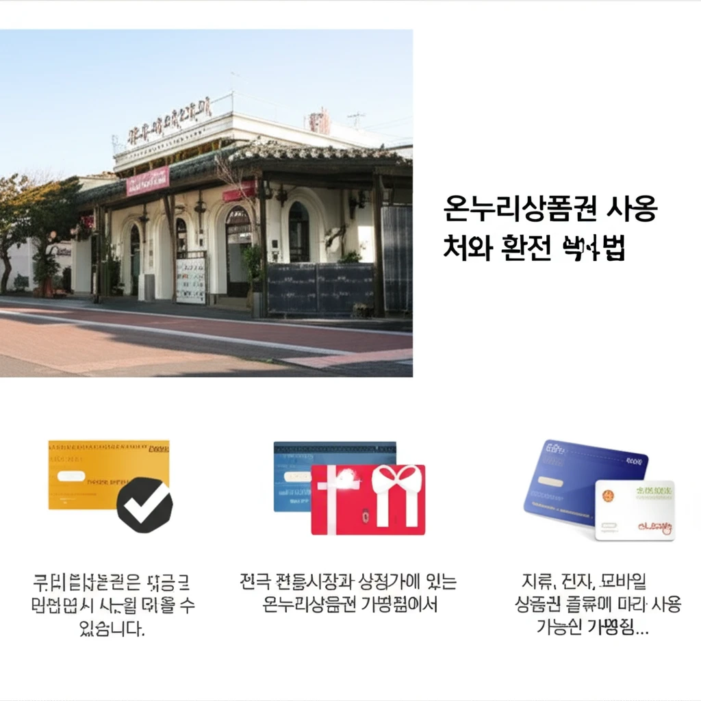 5년 가는 온누리상품권 사용처와 현금..