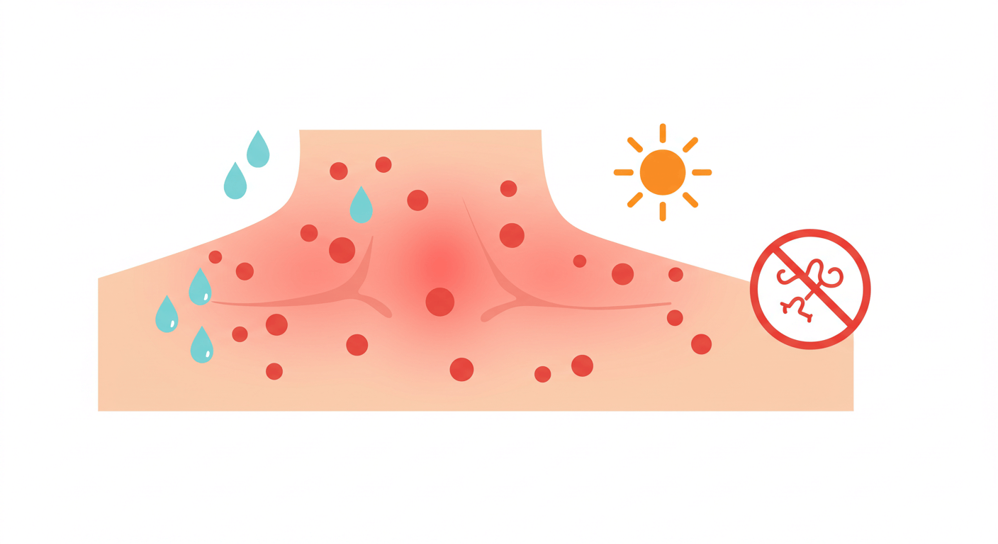 &quot;두드러기: 여름 알레르기성 질환의 대표&quot;에 대한 이미지입니다.