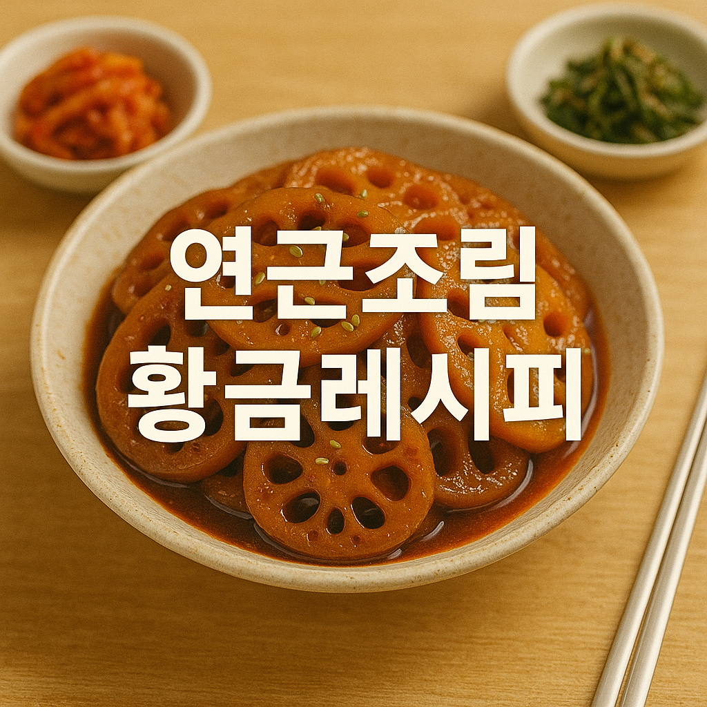 연근조림 황금레시피