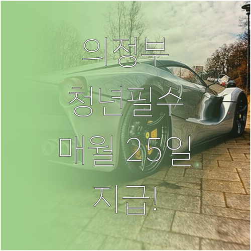2026 의정부시 청년월세지원금 매월..
