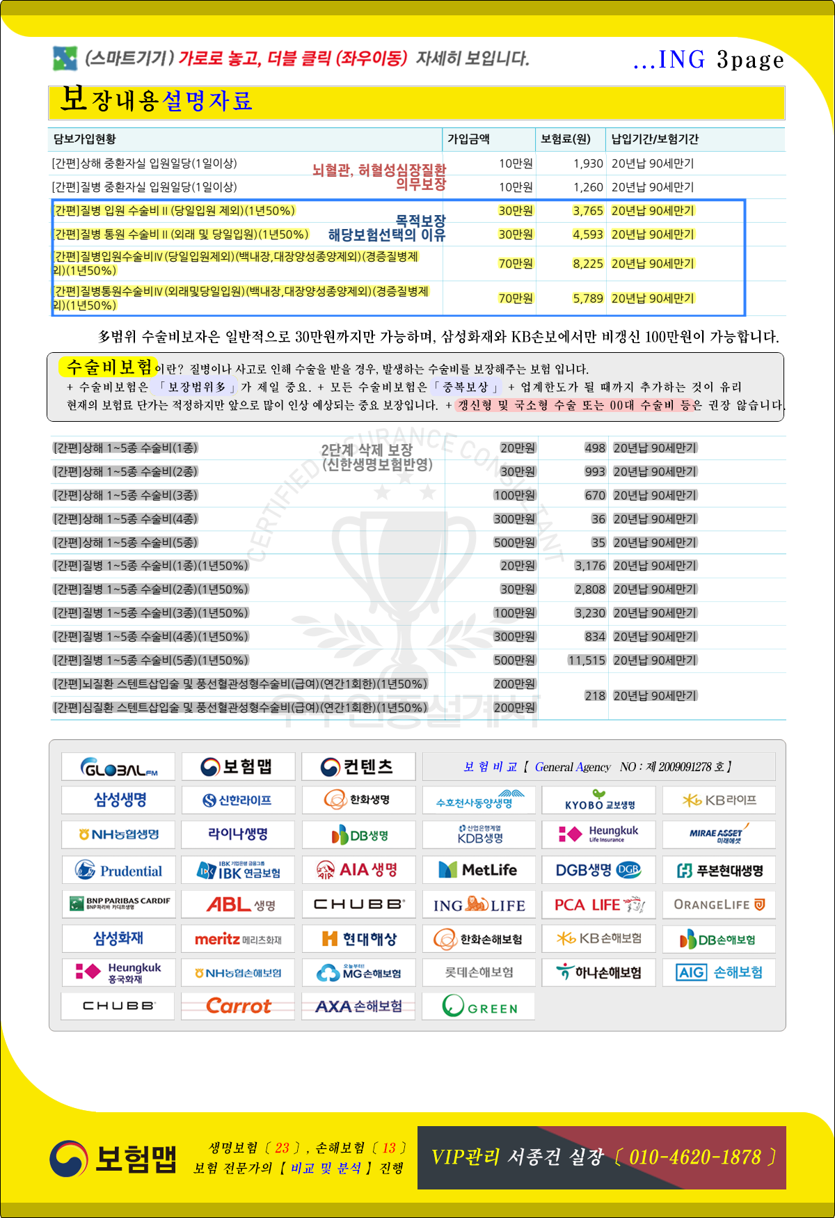 추천보험(2대질병보험과 수술비보험)3