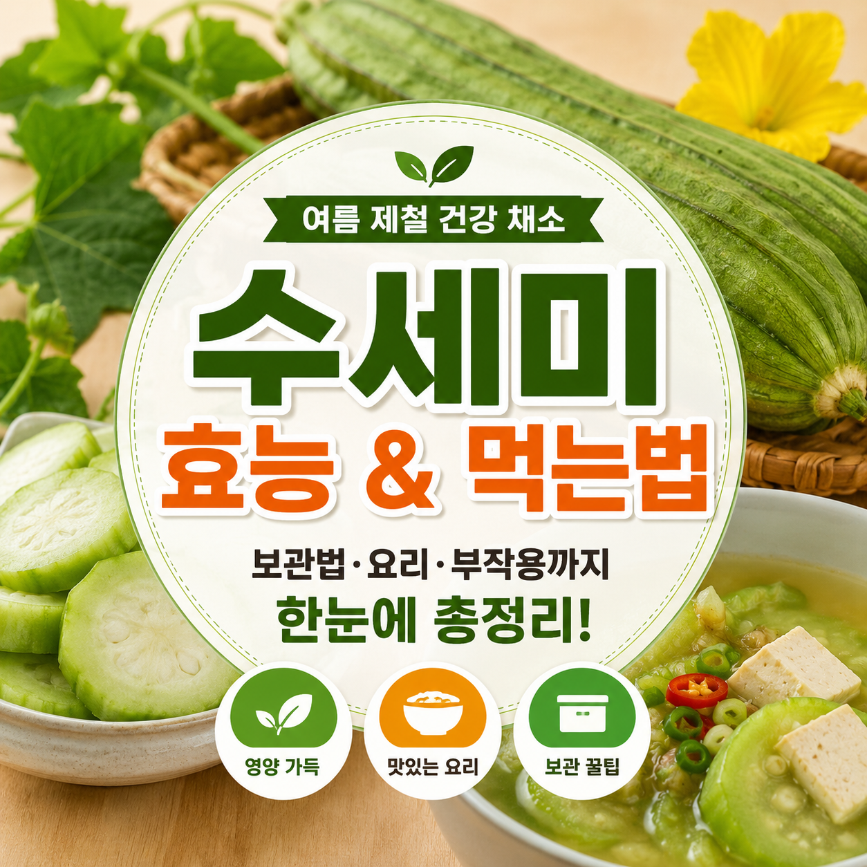 수세미 효능과 먹는법 총정리 수세미 효능과 먹는법, 보관법과 요리 활용법 썸네일