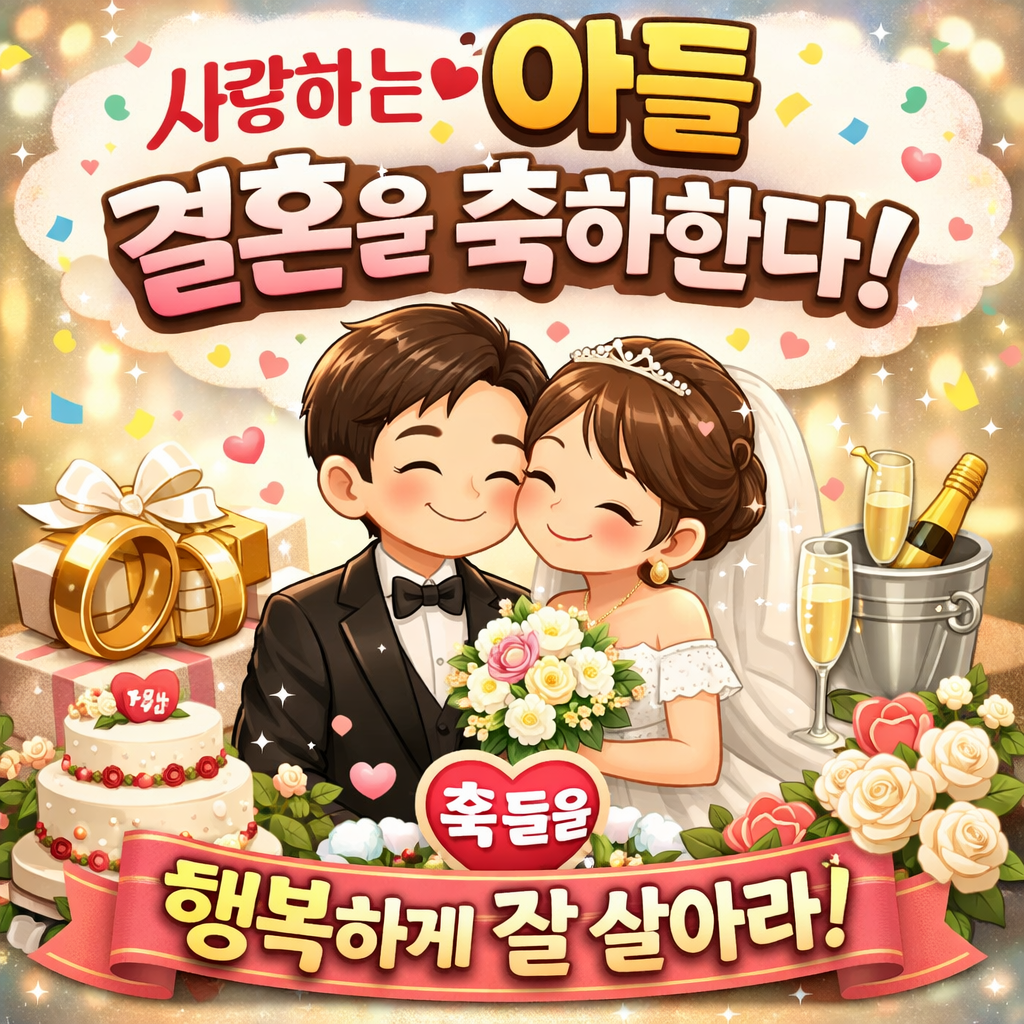 아들 결혼 축하 메세지
