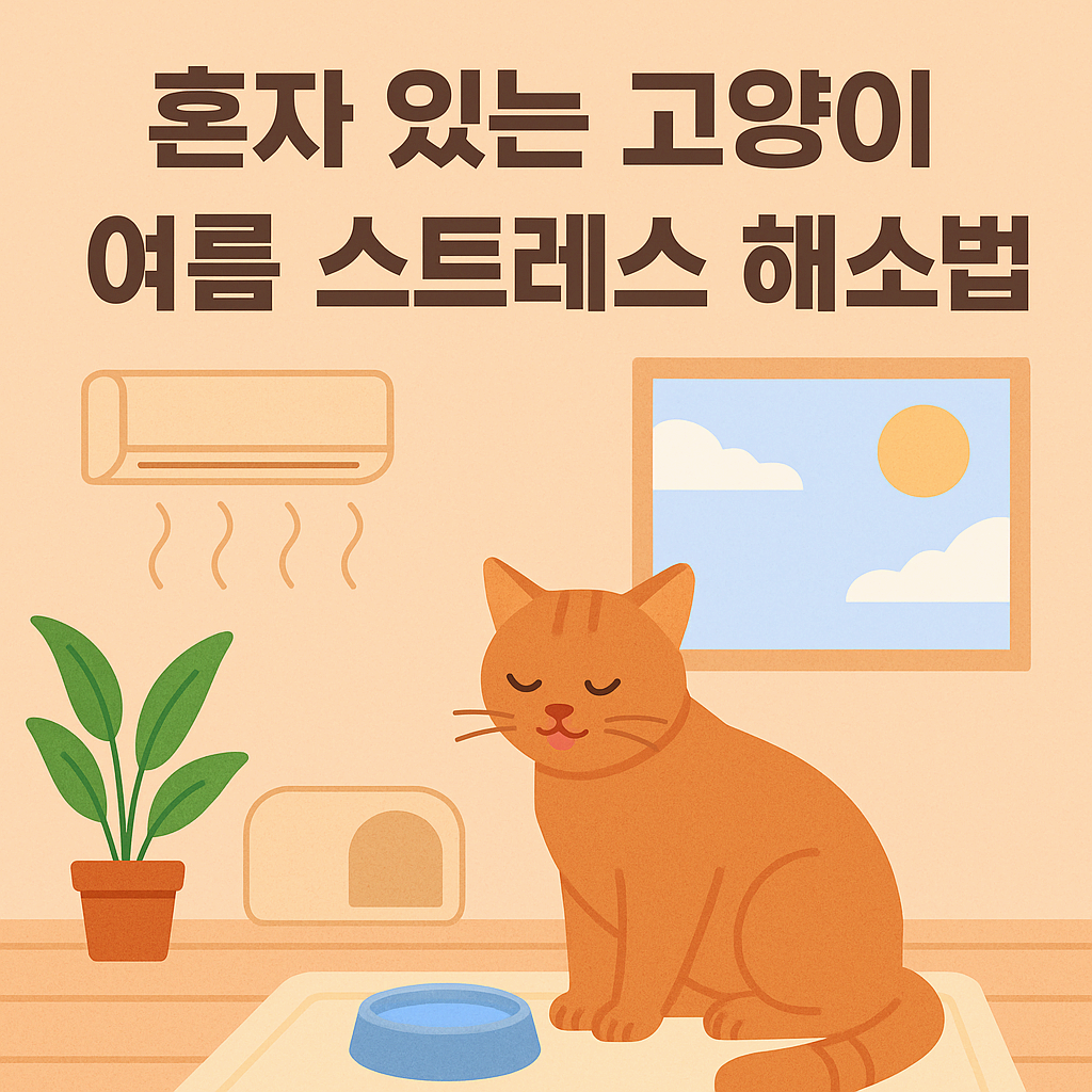 혼자 있는 고양이를 위한 여름철 스트레스 해소법 &ndash; 외출 많은 보호자를 위한 환경 세팅 가이드
