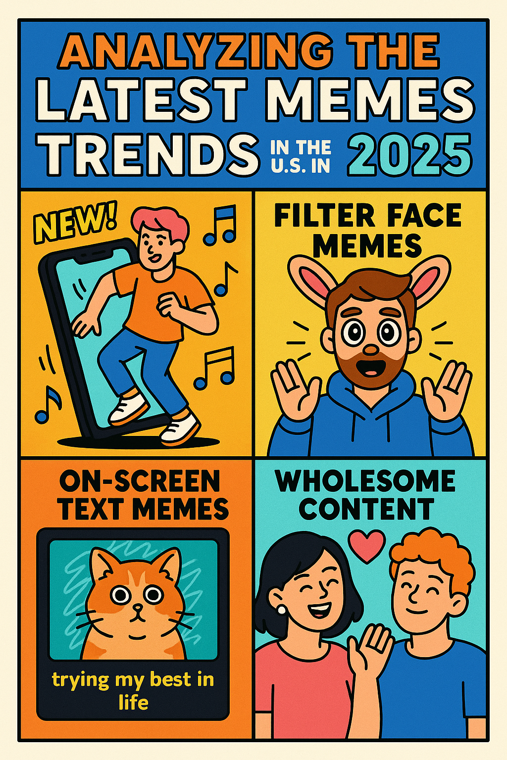 2025년 미국에서 뜨는 최신 밈 트렌드 분석