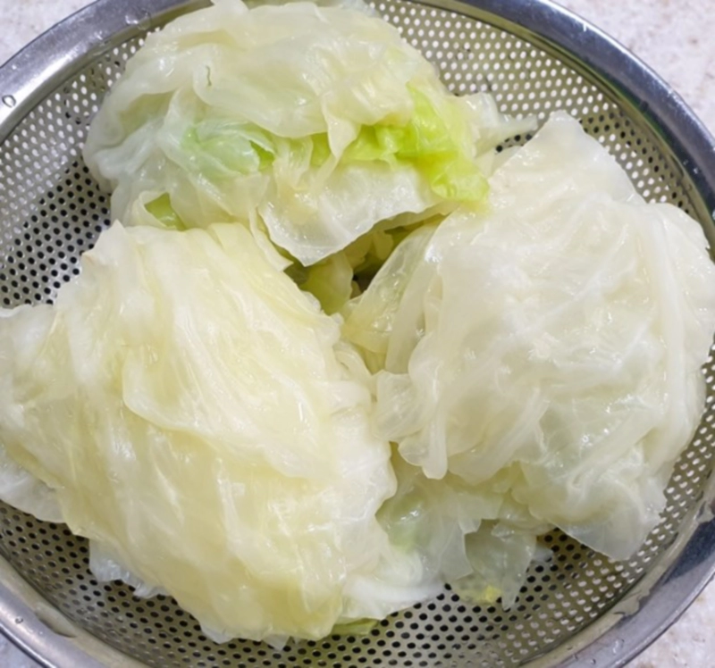 전자렌지로 양배추 찌는법