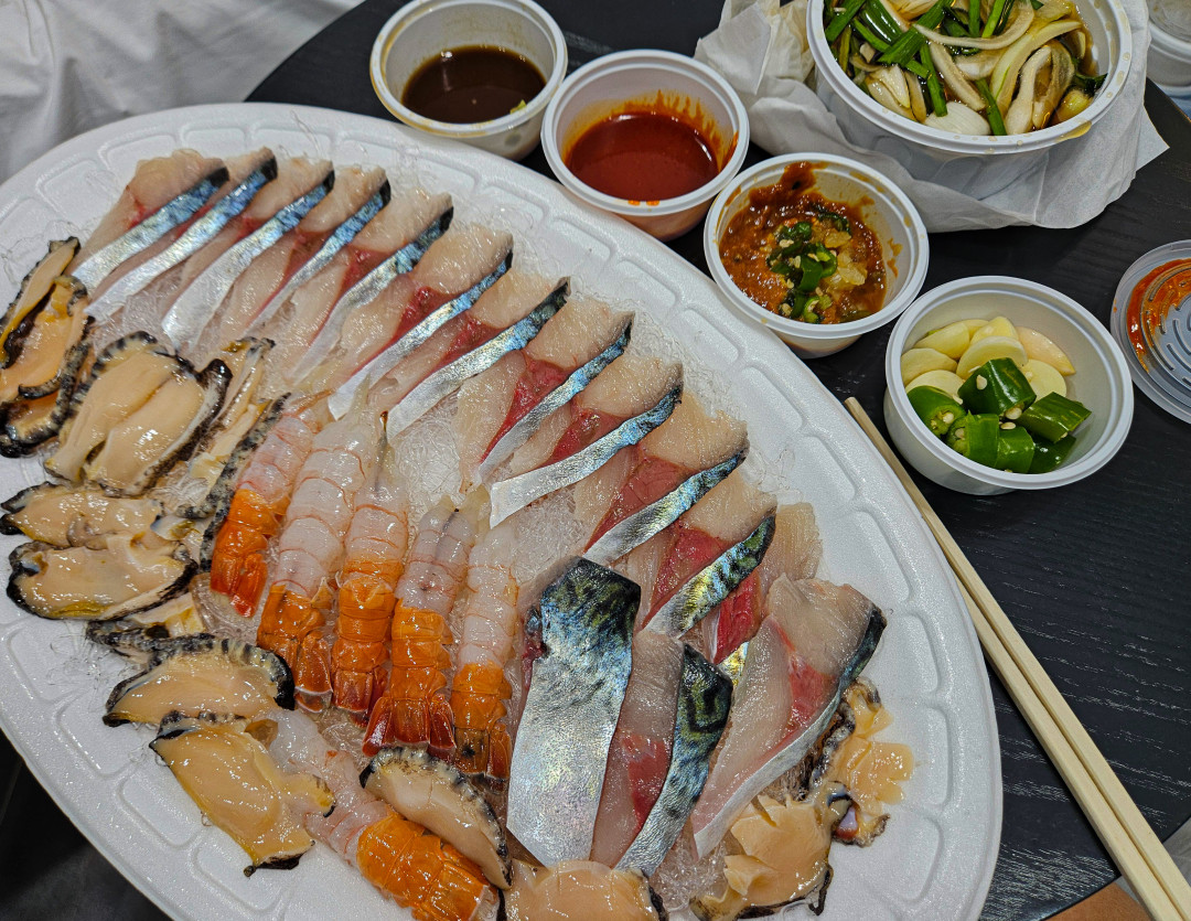 올레길 회센터 세트메뉴