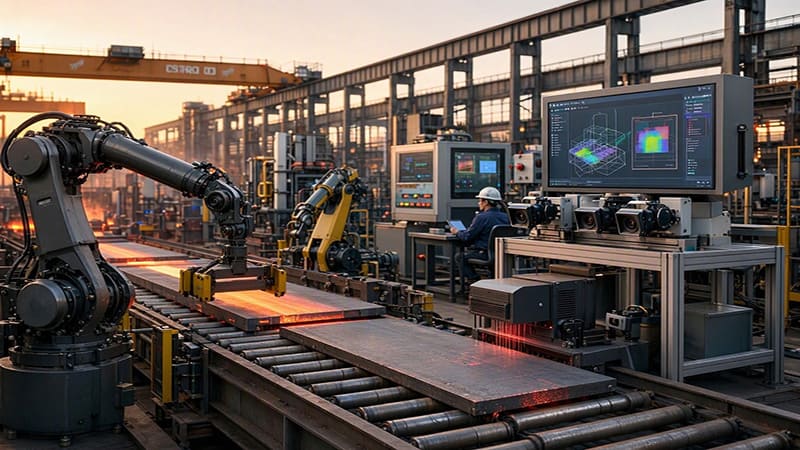<img src=&rdquo;ai-robot-steel-manufacturing.jpg
&rdquo; alt=&rdquo;AI 기반 품질 검사와 산업용 로봇을 활용하는 철강 제조 공정&rdquo;>