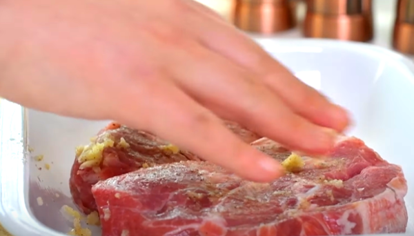 고기 밑간 완료