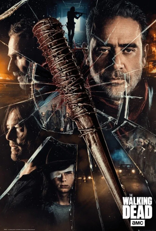 워킹데드 시즌8 줄거리 : 네건과 릭, 칼, 대릴의 운명을 가른 전면전, 피로 얼룩진 루실과 함께 시작된 최후의 전투, 넷플릭스 미드추천작 워킹데드 시즌8 공식 포스터