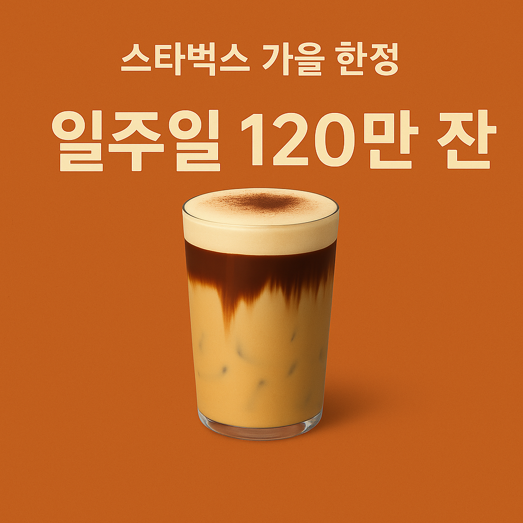 AI가 만들어준 스타벅스 가을 한정 메뉴