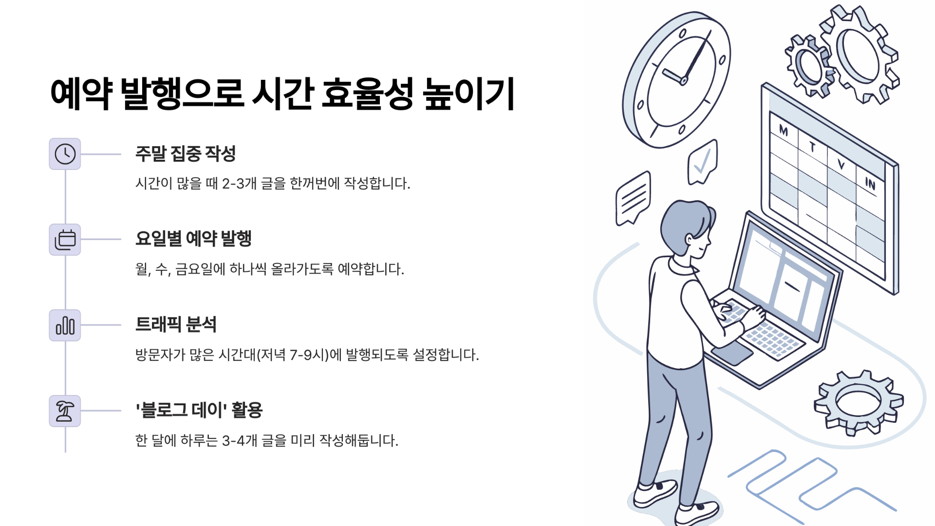 예약 발행으로 시간 효율성 높이기