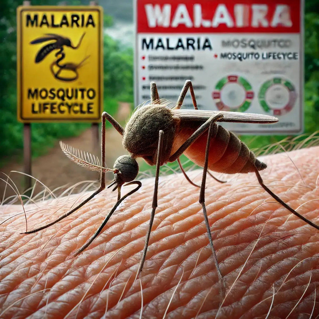 말라리아 모기 생김새 행동특성 예방방법