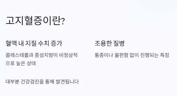 고지혈증이란