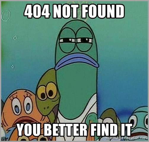 404 페이지 밈