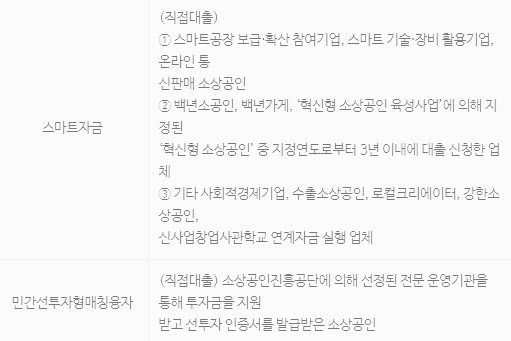 스마트자금, 민간선투자형매칭융자