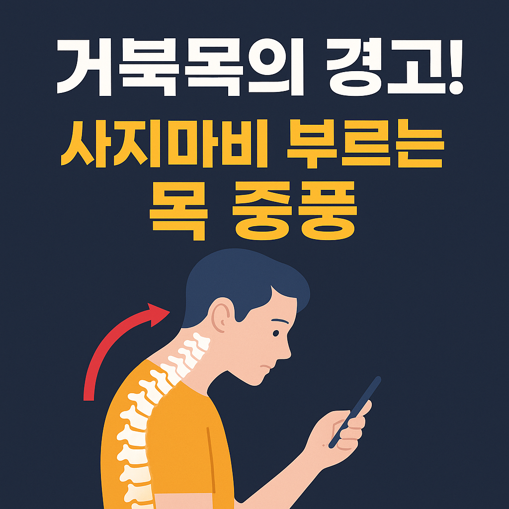 명의 거북목의 경고