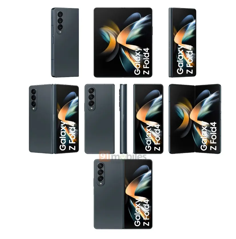갤럭시 Z 폴드 4 렌더링 이미지2