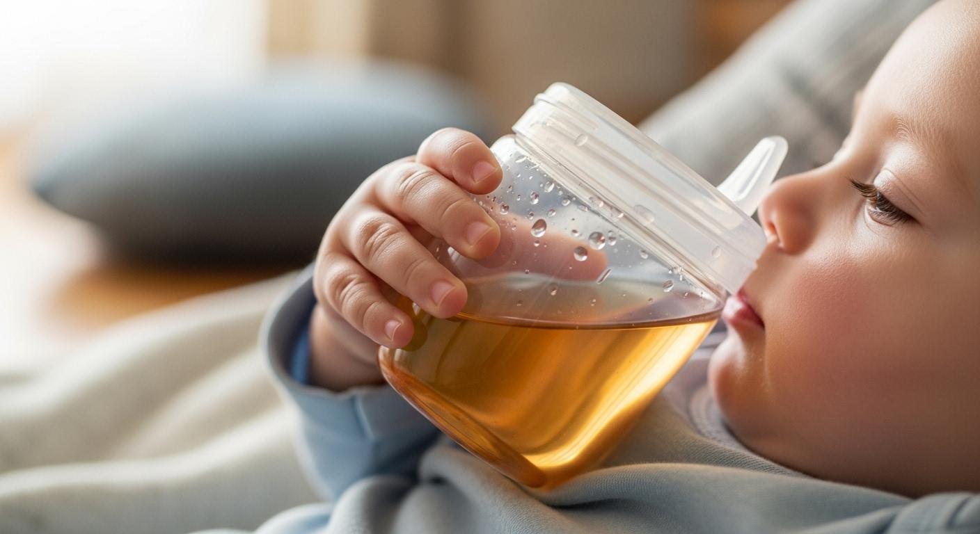 아기 열 내리는 수액