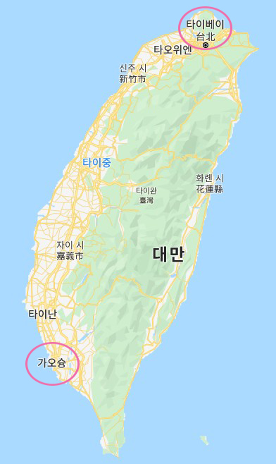 대만-지도