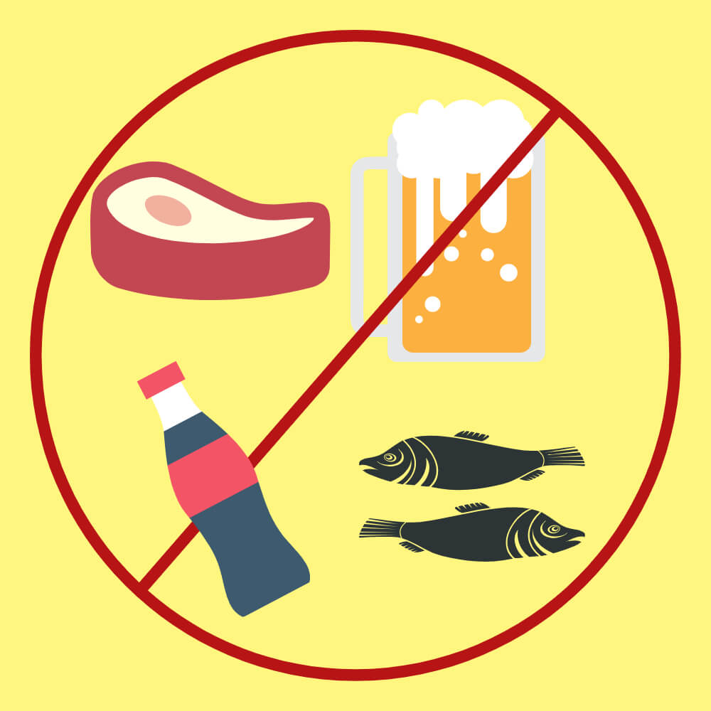 통풍에 줄여야하는 음식