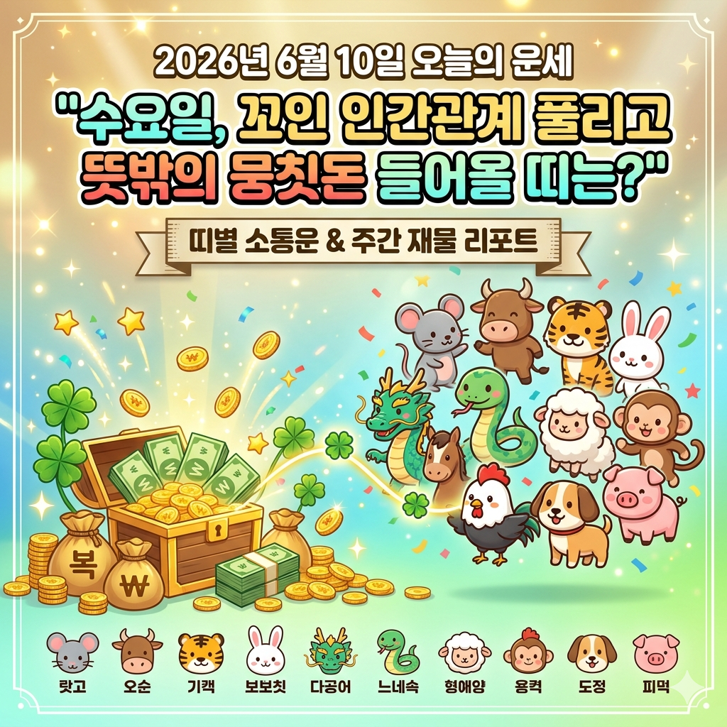 6월10일 오늘의 운세