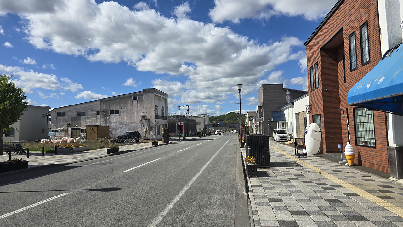 츠보야 비에이샵 가는 길