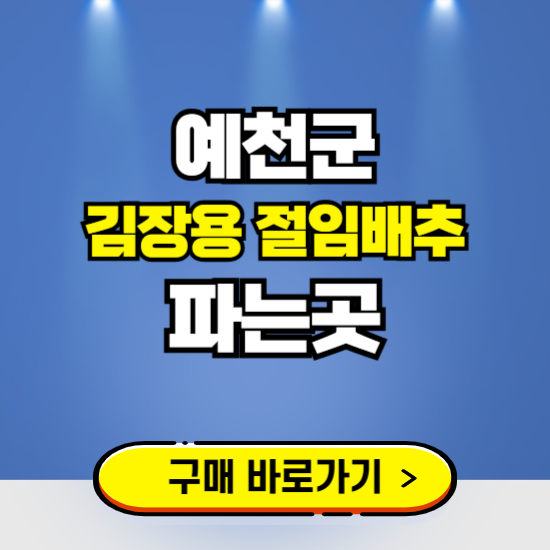 예천군 절임배추 사전예약 구입하는곳 ❘ 김장배추 파는곳 가격보기
