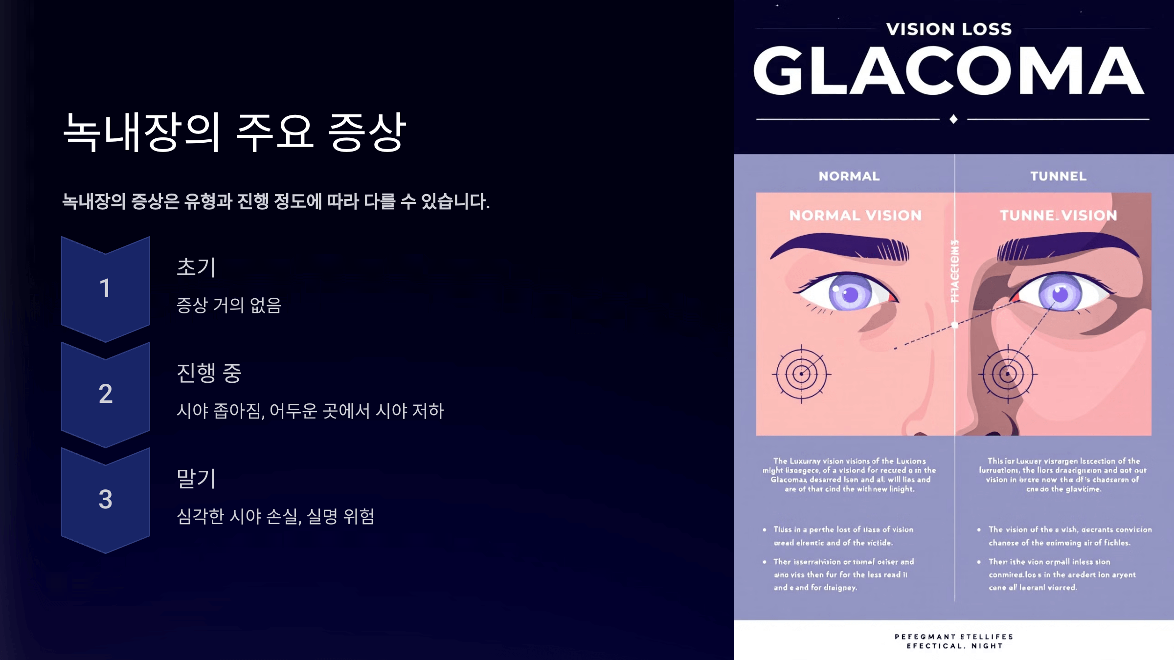 녹내장과 관련된 사진입니다.