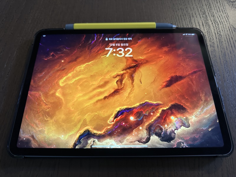 아이패드 프로4세대 액정 지문 화면 시야