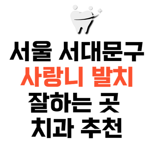 서울 서대문구 사랑니 치과 발치 잘하는 곳 추천 매복 가격 비용.png