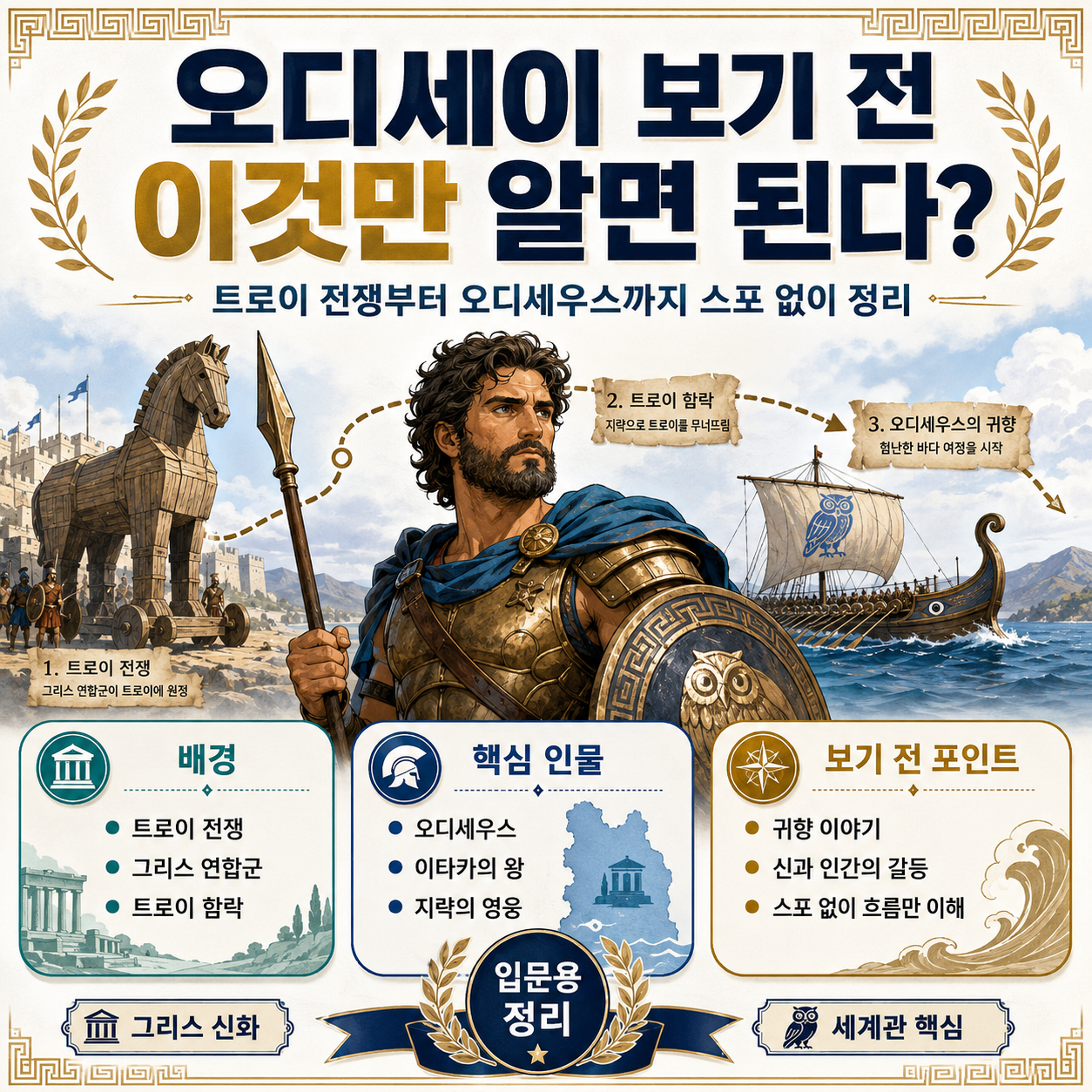 오디세이 보기 전 이것만 알면 된다? 트로이 전쟁부터 오디세우스까지 스포 없이 정리
