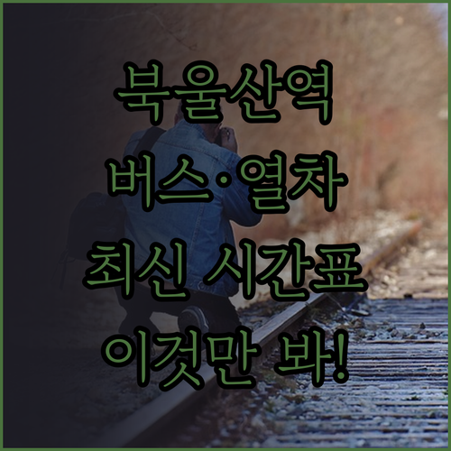 북울산역 대중교통 버스 노선 및 열차..